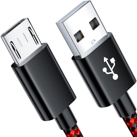 Micro USB Cable,6FT Fast Android Charging Cord for Kindle Fire, PS4 Controller,Alcatel Phone,Braided Charger Cord for Fire Tablet,Samsung Galaxy S7