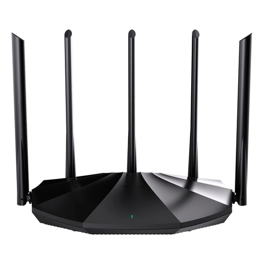 Tenda WiFi 6 Router for Home, AX1500 Dual Band Gigabit Router for Wireless Internet, Long Range Coverage with 5 * 6dBi High-Gain Antennas, 4 Gigabit