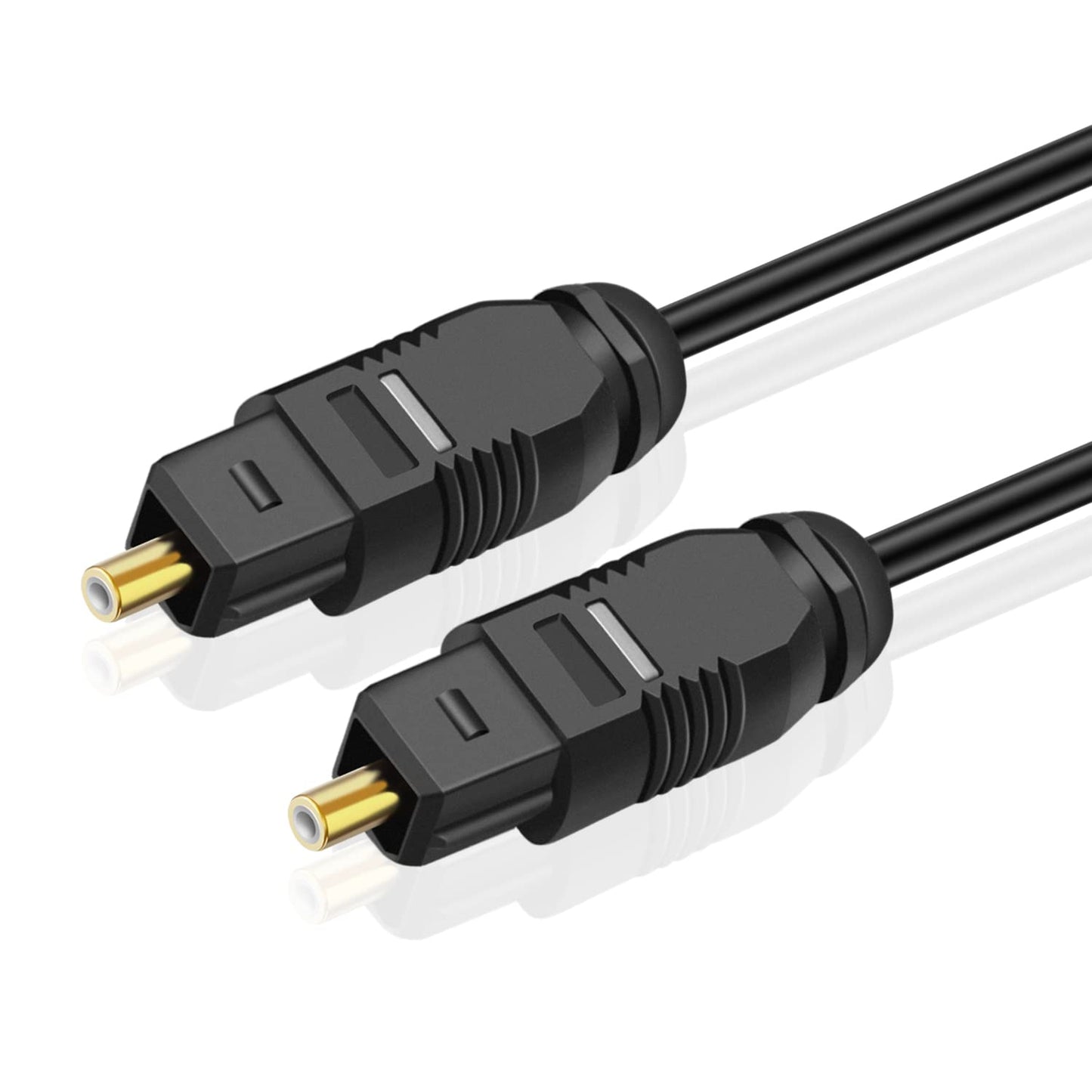 TNP Digital Optical Audio Cable 12 Feet S/PDIF Fiber Optic Cable Toslink TV Optical Cable for Soundbar, Home Theater, Speaker Wire, TV, PS4, Xbox Male