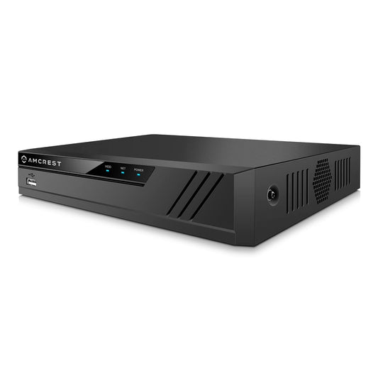 Amcrest NV4108E-A2 4K 8CH POE NVR (1080p/3MP/4MP/5MP/8MP) POE Network Video Recorder - Supports up to 8 x 8MP/4K IP Cameras, 8-Channel Power Over
