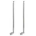Bingfu Police Radio Scanner Antenna 20-1300MHz 7 Section Telescopic BNC Male 2-Pack Handheld Ham CB Antenna for Uniden Whistler Police Scanner Two Way