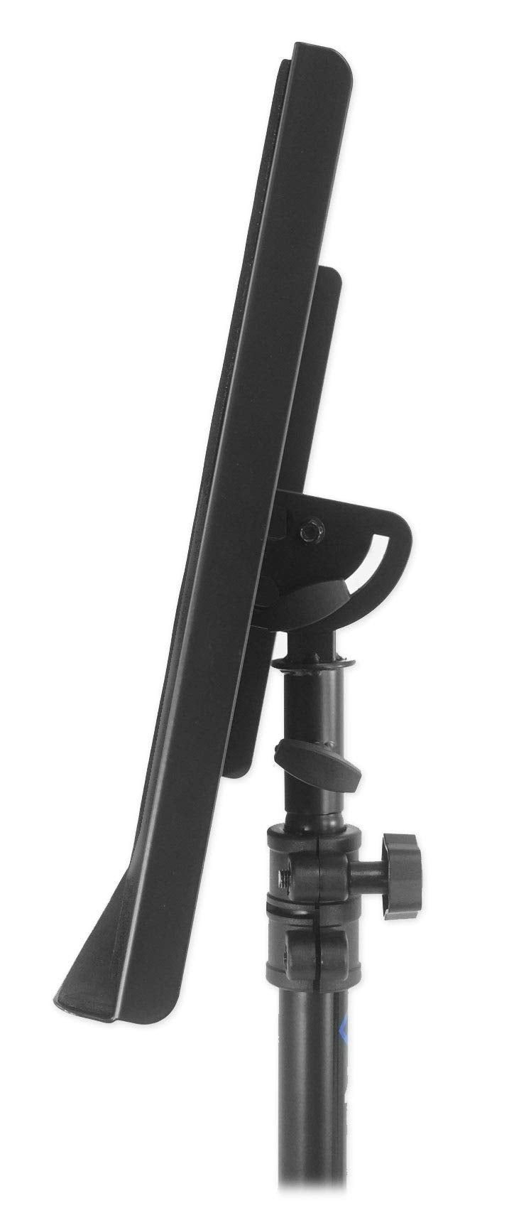 Rockville RLS68 Dual-Tray Laptop/Tablet Stand, Adjustable Height 30-51", Foldable, Portable, for DJs, Presenters, and Musicians