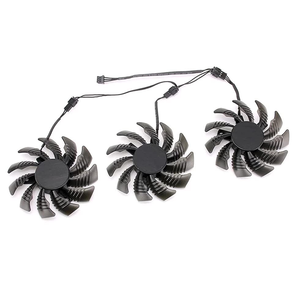 Rakstore T128010SM 75mm Graphics Card Cooling Fan Replacement for Gigabyte GTX 970 GV-N970WF3-4GD GV-N970WF3OC-4GD Cooler Fan