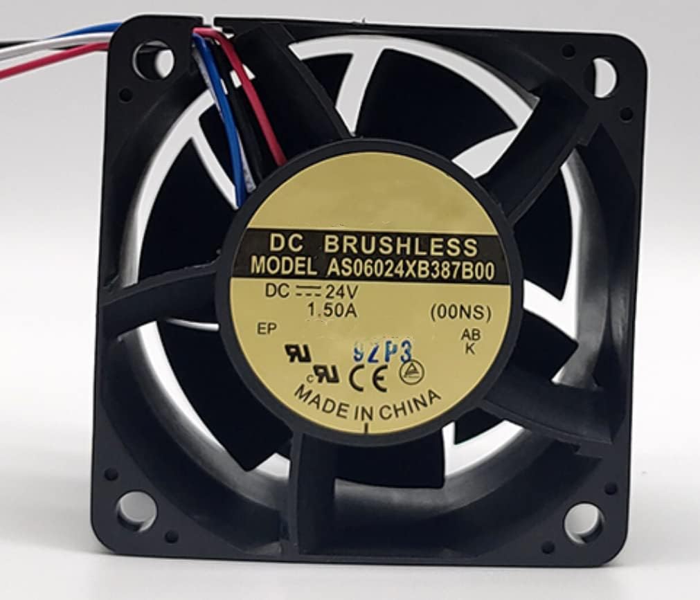 Ailsa Hexi AS06024XB387B00 DC 24V 1.50A 60x60x38mm 4-wire Cooling Fan