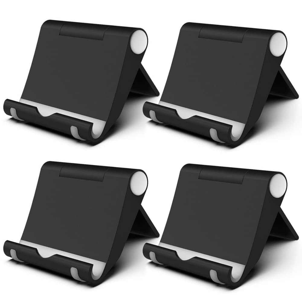 FadyDail 4 Pcs Mobile Phone Stand Holder for Desk Adjustable Compatible with iPhone 14 13 12 11 8 Pro Max SE XS XR Plus Samsung Galaxy Note20 S20 S10