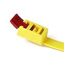 Hellermann Tyton RTT750HR.NX1P Releasable Cable Tie, 29.6" Long, 200 lb Tensile Strength, PA66, Yellow (Pack of 25)