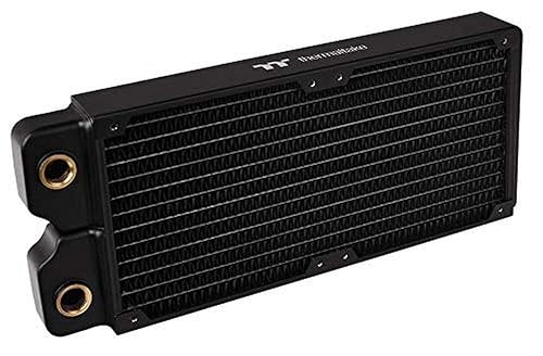 Thermaltake Pacific DIY Liquid Cooling System Clm240 40mm Thick High-Density Fins Dual-Row Copper Tubes Copper Radiator CL-W236-CU00BL-A