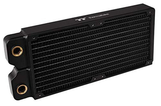 Thermaltake Pacific DIY Liquid Cooling System Clm240 40mm Thick High-Density Fins Dual-Row Copper Tubes Copper Radiator CL-W236-CU00BL-A