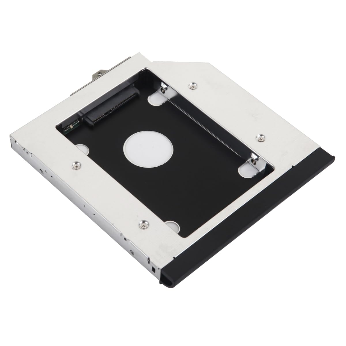 12.7mm 2nd SATA HDD SSD Hard Drive Optical Bay Caddy Frame Tray for HP EliteBook 8440w 8530w 8540w 8730w 8740w with Matched Faceplate / Bezel