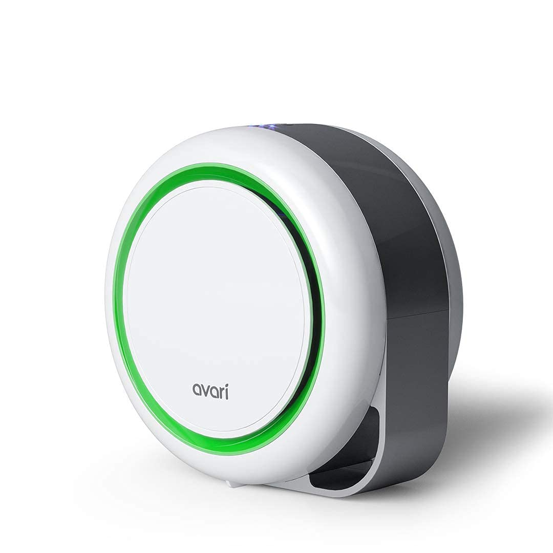 AVARI™ 525 Green Desktop Personal Air Purifier made in Korea. Filtering Personal Breathing Zone. Ultra Quiet Electro-Static Filters to 0.1 Micron