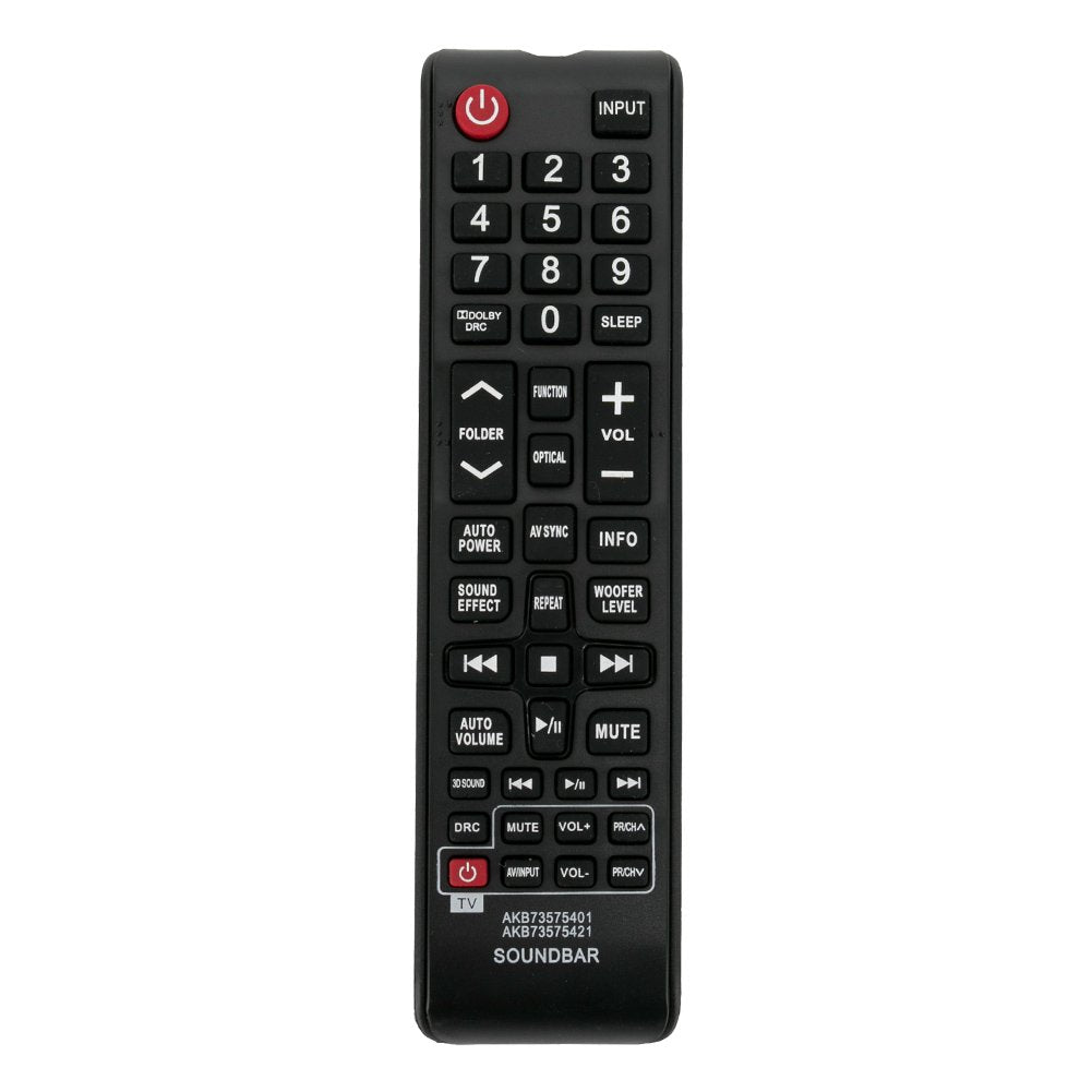 AKB73575401 AKB73575421 Replacement Soundbar Remote Control Applicable for LG Sound Bar System NB3520A NB3520ANB NB2420A NB3520A2 NB3250A NB3530A