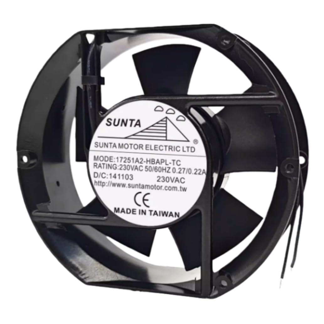 17251A2-HBAPL-TC Cooling Fan 17.2CM for 230V 0.27/0.22A 172MM 172X150X51MM 2-Wire Fan