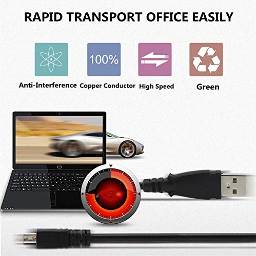 Replacement UC-E6 UC-E17 UC-E23 USB Cable Data & Charging Cord Compatible with Olympus Camera Stylus D-760 DZ-100 SZ-15 X-990 VG-160 VR-340 VR-360