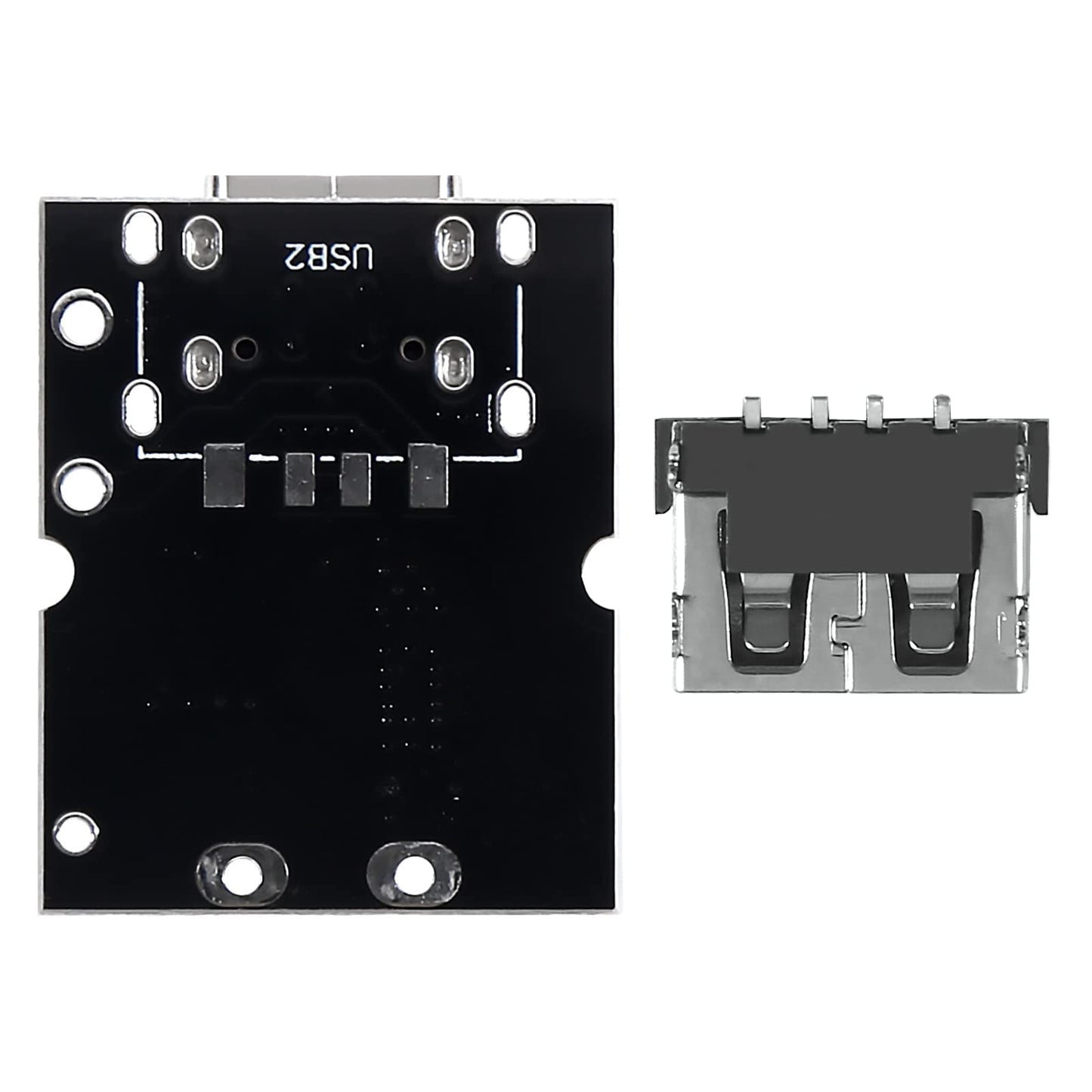 ATNSINC 12PCS Type-C USB 5V 2A Boost Converter Step-Up Power Module Mobile Power Bank Accessories with Protection LED Indicator (Type-C No Welding)