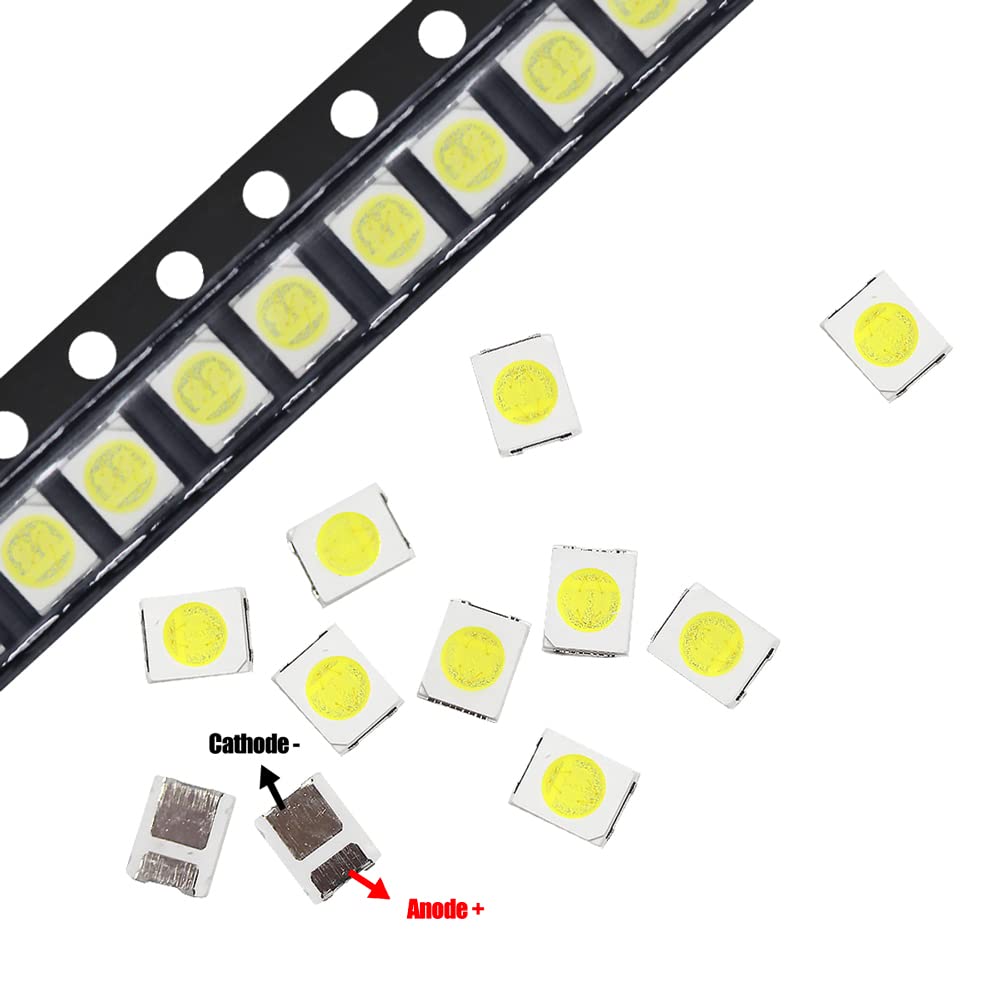 GuuYebe 200pcs 3528 2835 SMD LEDs Beads Sets Replacement LATWT470RELZK for led Backlight Strips LCD TV (3v 2835[3528] for 100 PCS + 6v 2835[3528]