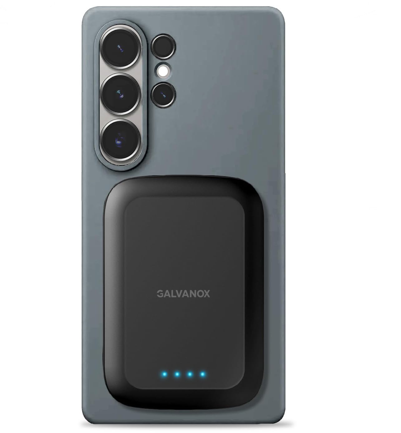 Galvanox Magnetic Power Bank for Samsung Phones (15W) Wireless Charging Battery Pack for Android, Galaxy S24 S25 Plus, S26 Ultra (Compatible