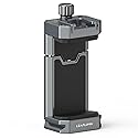 Leaplumin Aluminum Phone Mount for Tripod, Adjustable Phone Tripod Mount with Cold Shoe & Arca Swiss Quick Release Plate,Universal Adjustable Clamp