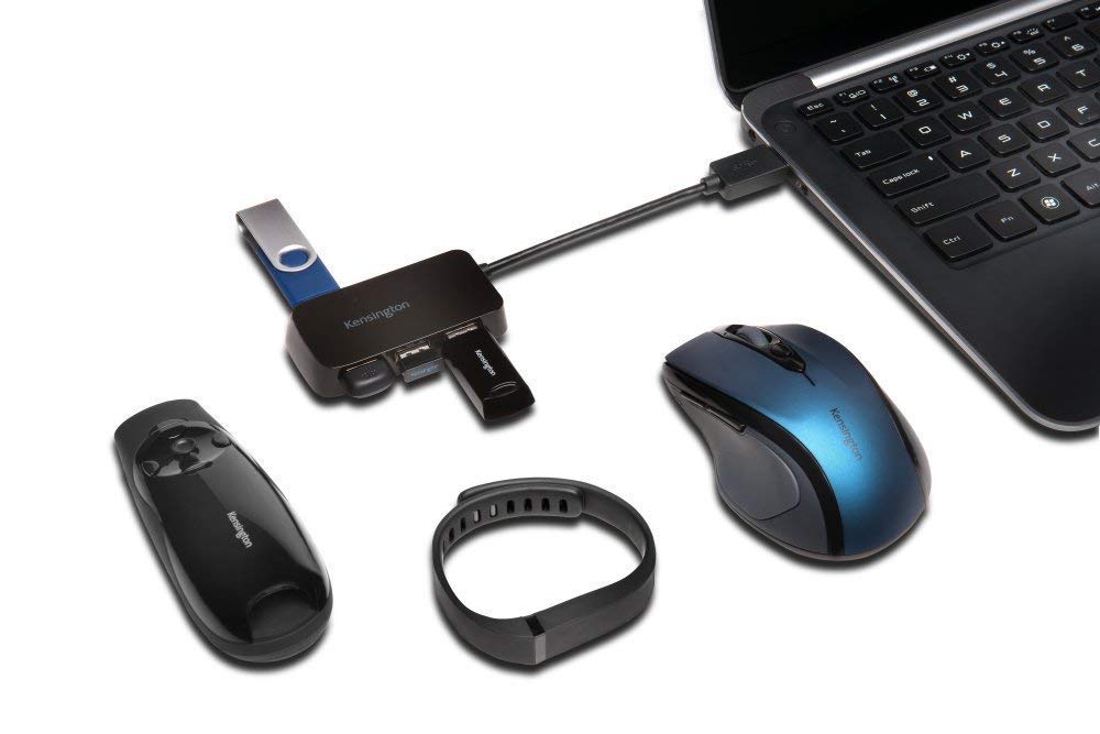 Kensington UH4000 4 Port USB Hub 3.0 (K33978WW),Black