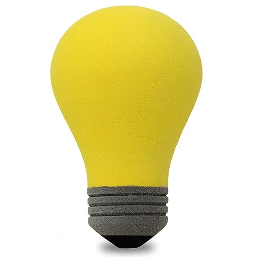 Genuine Coolballs Limited Edition Yellow Bright Idea Light Bulb EVA Foam Antenna Topper Auto Accessory - Fits Thin Style Antenna