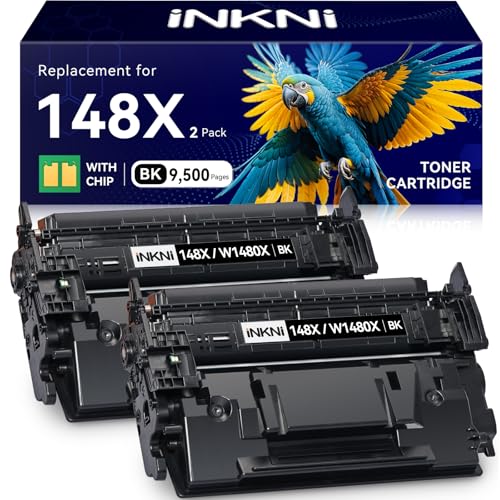 148X Black High Yield Toner Cartridge - with Chip Compatible Replacement for HP 148X 148A W1480X W1480A for HP LaserJet Pro MFP 4101fdw 4001dn 4001n
