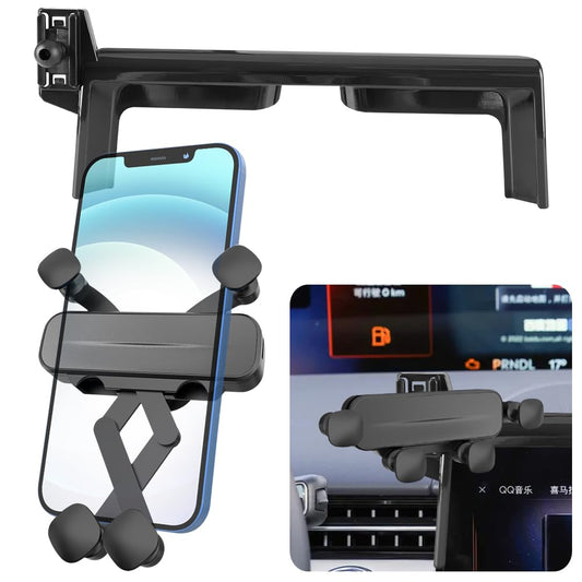 LUNQIN Car Phone Mount Holder for Lincoln Nautilus 2024 2025 2026 Auto Accessories Navigation Screen Bracket Interior Decoration Mobile Cell
