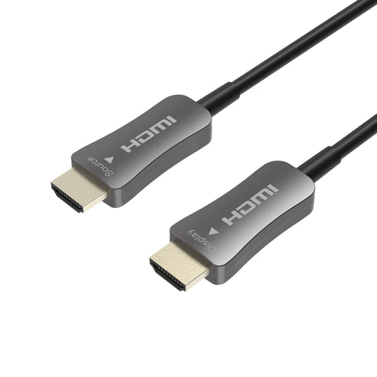 OREI Fiber Optic HDMI Cable 150ft 4K@60Hz HDMI 2.0b HDR ARC HDCP 2.2 High Speed 18Gbps Slim Flexible and Lightweight Fiber with 3D Support