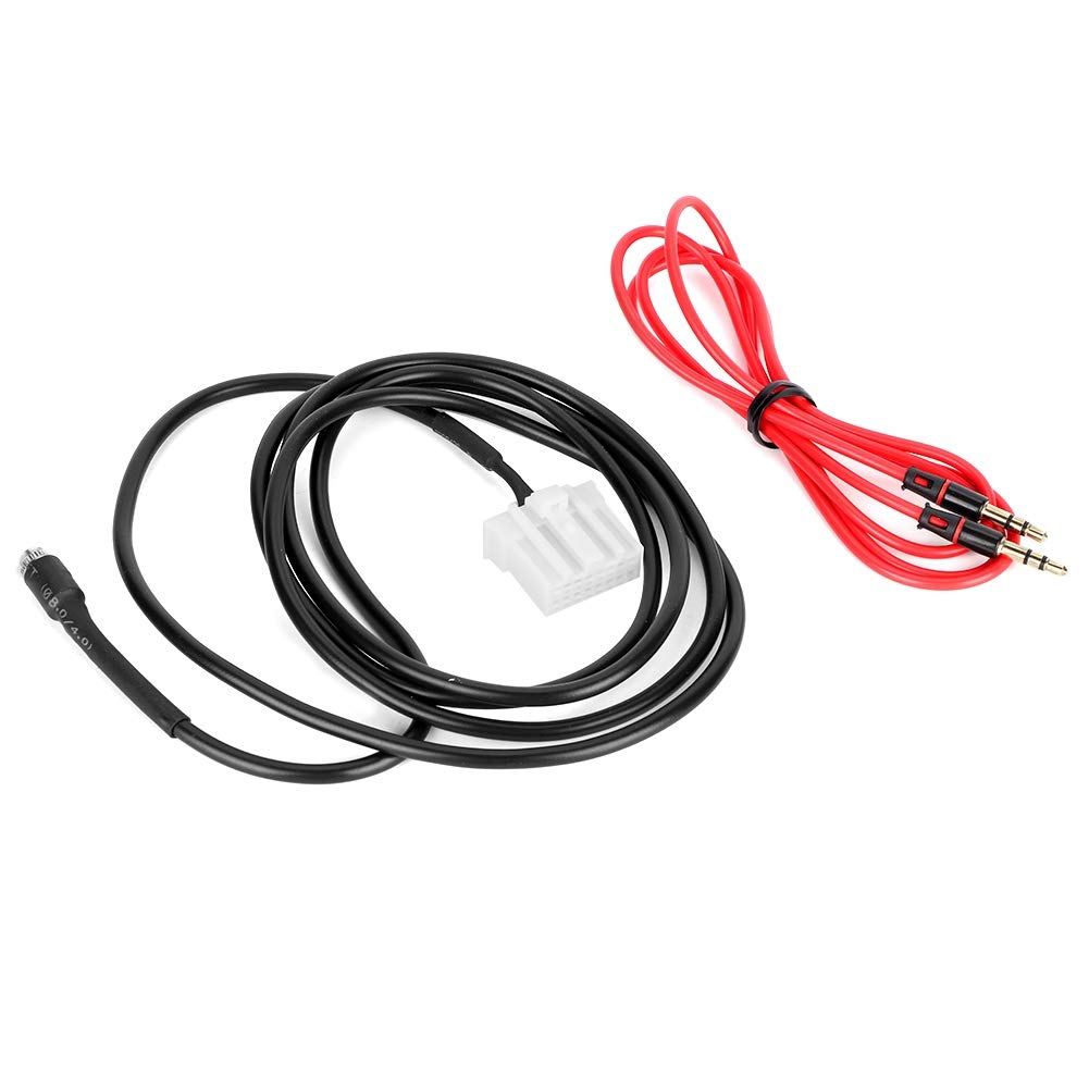Dweekiy 3.5mm Female AUX Adapter Cable for 2006-2013 3 Series 6 Series M3 M6 5 2 MX5 RX8 Aux Input Car Audio Stereo Port Connector