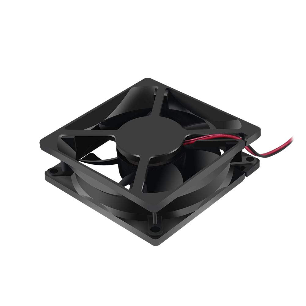 2Pcs 12V 3.14in 0.98in 80mm x 80mm x 25mm DC Fan 8025 Brushless Cooling for PC Computer Case CPU Coolers Radiators 2pin
