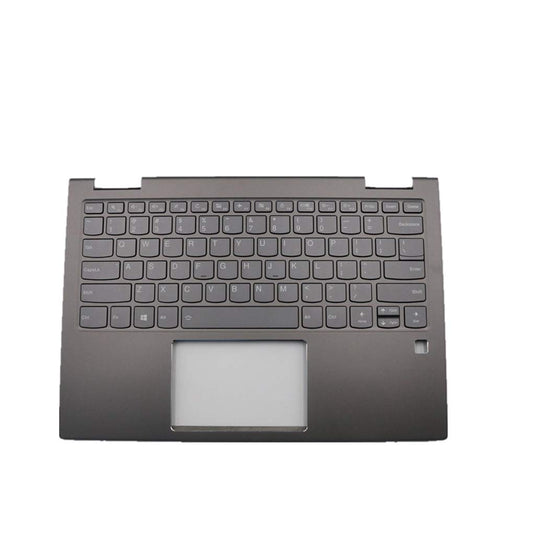 Replacement for Lenovo Yoga 730-13IKB 81CT Laptop Upper Case Palmrest Keyboard Assembly Part AM279000F20 5CB0Q95904 Top Cover Iron Grey