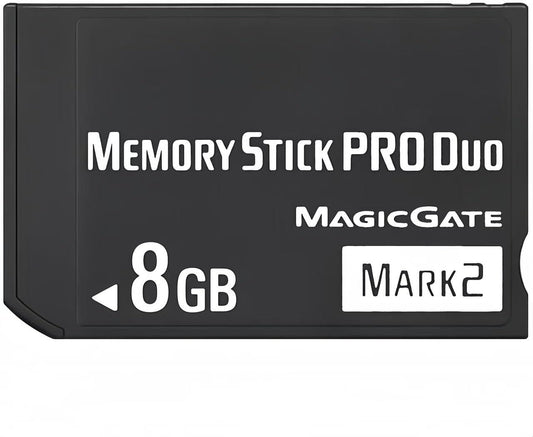 ShanVa Memory Stick PRO Duo 8 GB Mark 2 PSP Memory Stick Card, Classic PSP Memory Card for PSP 1000 2000 3000 and Cyber-Shot DSC, Alpha DSLR