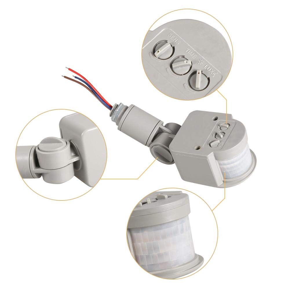 Motion Sensor Detector Switch, LED Outdoor 180 Degree Infrared PIR Detector Wall Light Switch?90~250V?