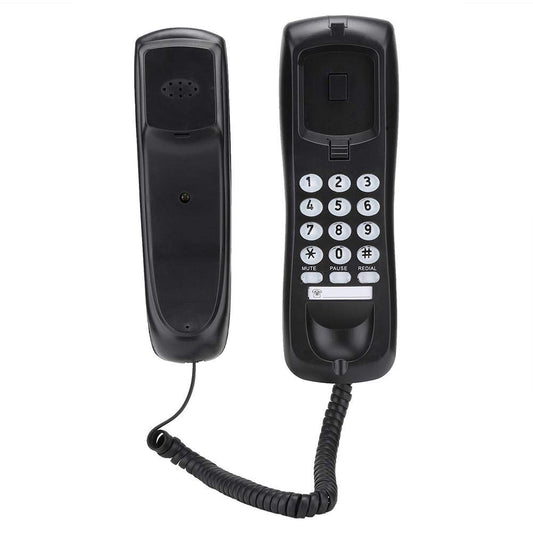 KX-T628 Landline Phones for Home, Wall Mounted Corded Phone Retro Telephones with Indicator and Handset, Supports Mute/Pause/Redial Function for Hotel