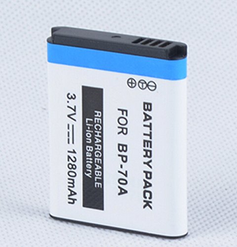 Battery and Charger for Samsung BP70A, EA-BP70A and Samsung WB30F, WB35F, WB50F, DV150F, ST150F, MV800, ES65, ES67, ES70, ES71, ES73, ES74, ES75