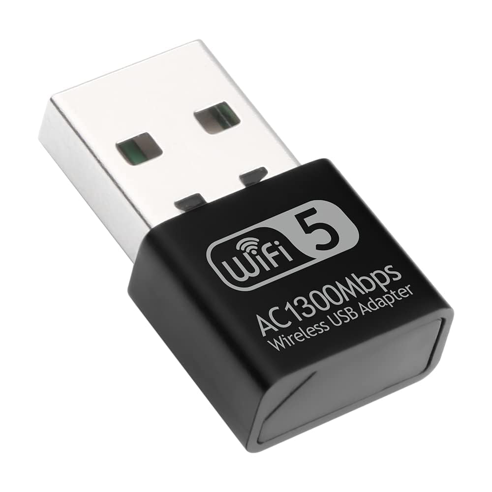 SGElectronix 1300Mbps USB WiFi Adapter for PC, AC1300M USB WiFi Dongle 802.11ac Mini Wireless Network Adapter with Dual Band 2.4GHz/5Ghz for Desktop