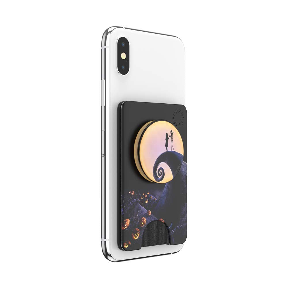PopSockets Adhesive Phone Wallet and Card Holder with Grip, Disney - Nightmare Before Xmas Classic