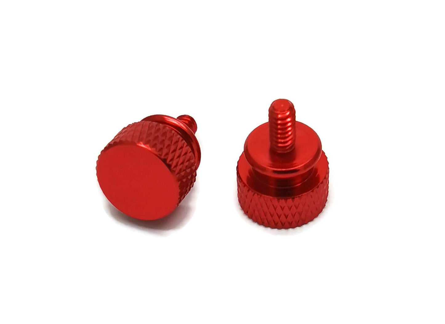 Primeonly27 10x Anodized Aluminum Computer Case Thumbscrews 6-32 Thread for Computer Cover Power Supply Hard Drives DIY RED