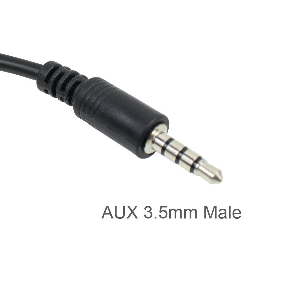CamDesign USB 2.0 Female to Car AUX 3.5mm Male Jack Plug Audio Data Charge Cable Adapter Converter OTG Cable