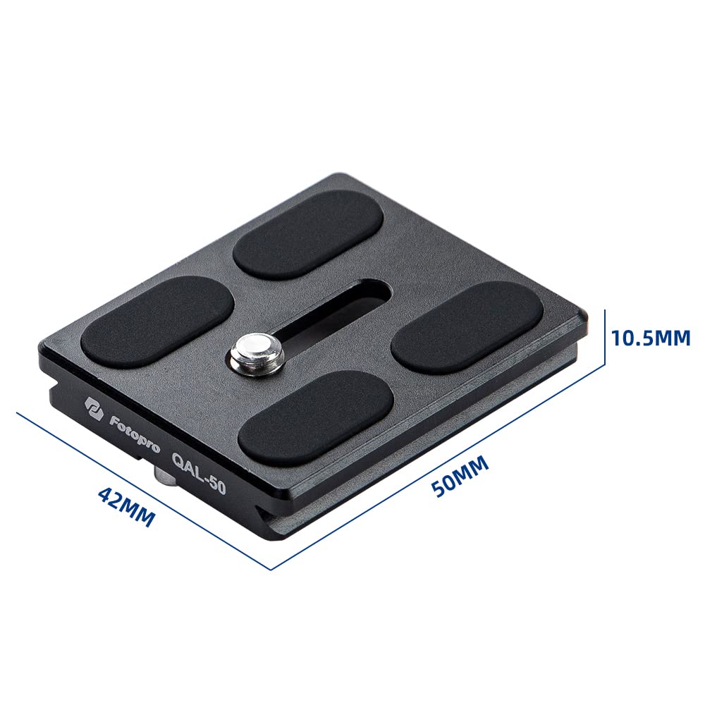 Fotopro 50mm arca Swiss Plate with 1/4 Inch Screw Universal Quick Release Plate for DSLR Camera Tripod Ball Head