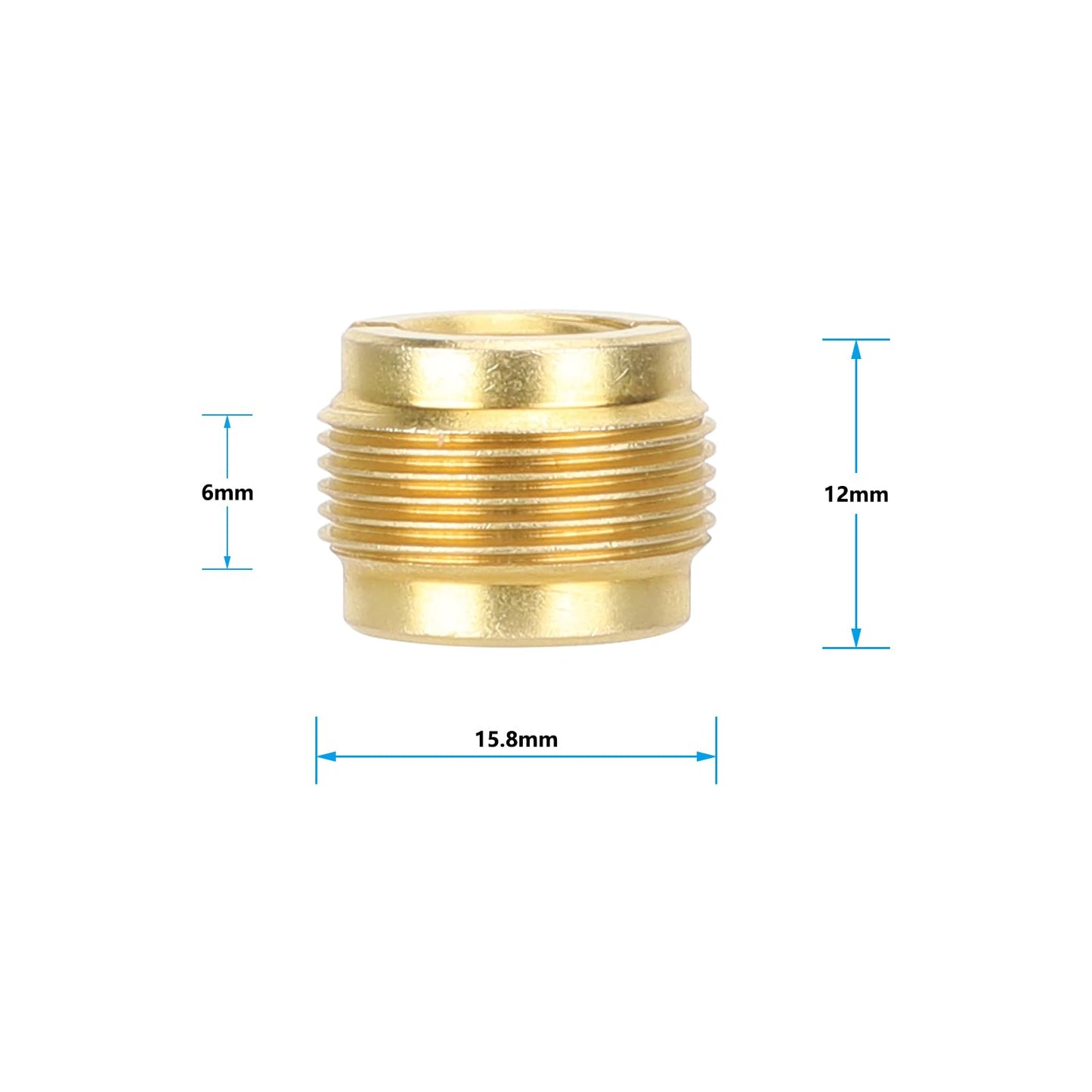 CAMVATE 3/8” Female To 5/8" Male Threaded Screw Adapter For Mic Microphone Stand(2 Pieces)