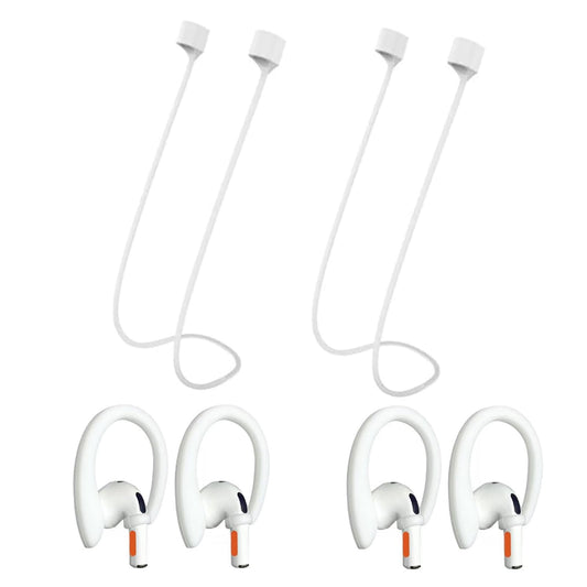 Magnetic Anti-Lost Straps for Apple AirPods 4st to 1th Generation and AirPods Pro 1st to 4th Generation, 2 Additional Pairs of Ear Hooks-Compatible