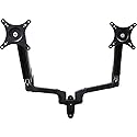 Pegasus Dual LCD/LED Monitor Full Aluminum Gas Spring Arms Height Adjustable Universal 2 Screen Wall Mount