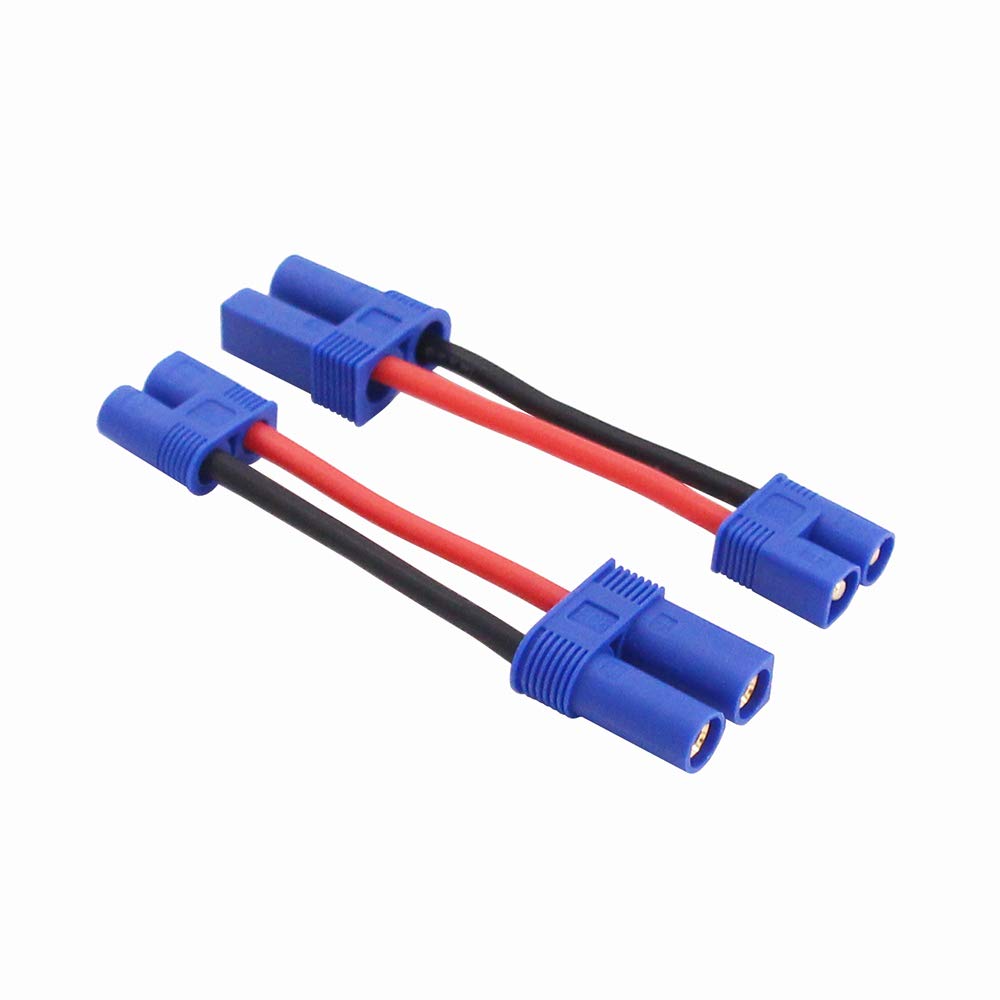 OliRC 2pcs Male EC3 to Female EC5 Connector Adapter with 14awg 2in Cable(C110-2)