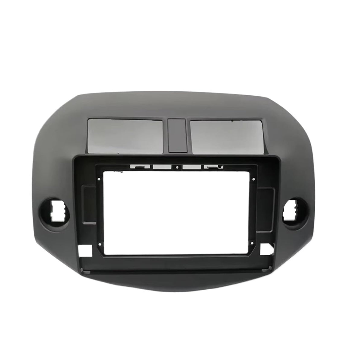 TRCDHGN 2Din 9/10.1inch Car DVD Frame Audio Fitting Adaptor Dash Trim Kits Facia Panel/Fit for Toyota RAV4 2007-2012 Double Din Radio Player(Only Black Frame)