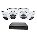 Swann AdvancedX™ Wired NVR 4K Security Camera System, 8 Channels, 4 PoE Dome Cameras Outdoor, 1TB HDD Storage, Color Night Vision, Smart AI Video