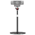 Nycetek Webcam Tripod Stand for Desk: Webcam Stand for Logitech Brio | C920 | C922 | C615 | C930e - Height & Angle Adjustable Desktop Tripod for Light