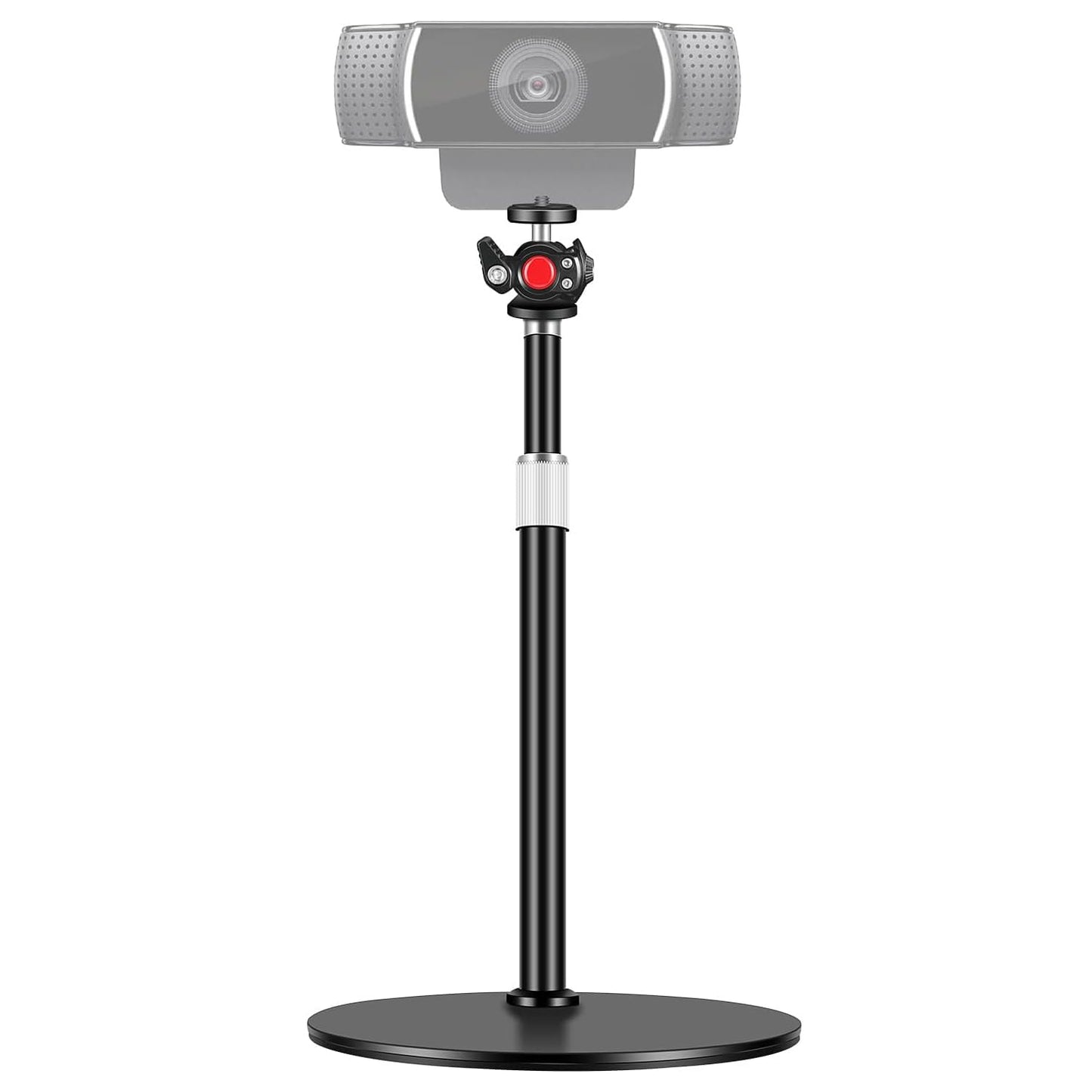 Nycetek Webcam Tripod Stand for Desk: Webcam Stand for Logitech Brio | C920 | C922 | C615 | C930e - Height & Angle Adjustable Desktop Tripod for Light