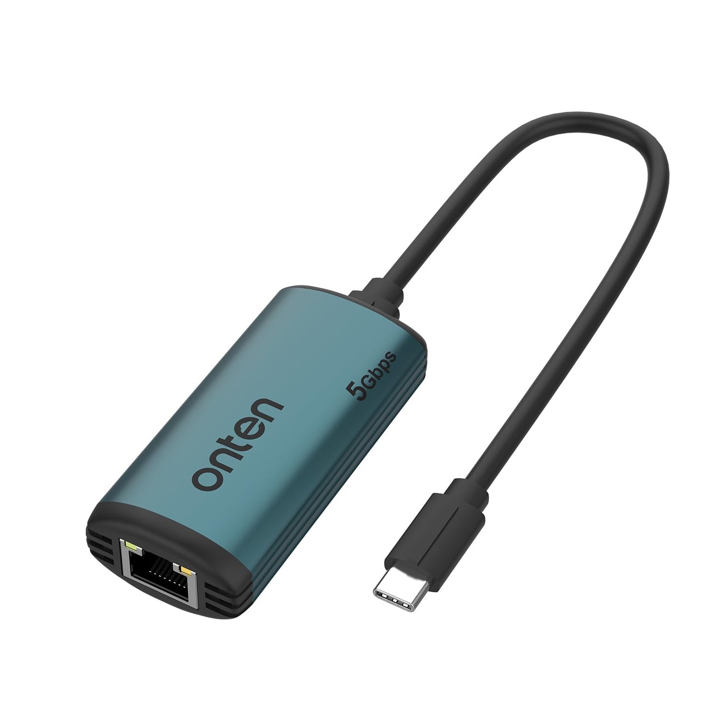 USB-C to Ethernet Adapter - 5Gbps High-Speed,USB-C to RJ45 5000Mbps Ethernet LAN Network Adapter Thunderbolt 4/3 Compatible, for iPhone 15 Pro/Max