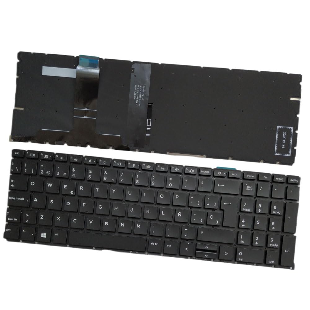 Laptop Replacement Keyboard Compatible for HP ProBook 450 G8 455 G8 655 G8 650 G8 Spanish Layout with Backlight