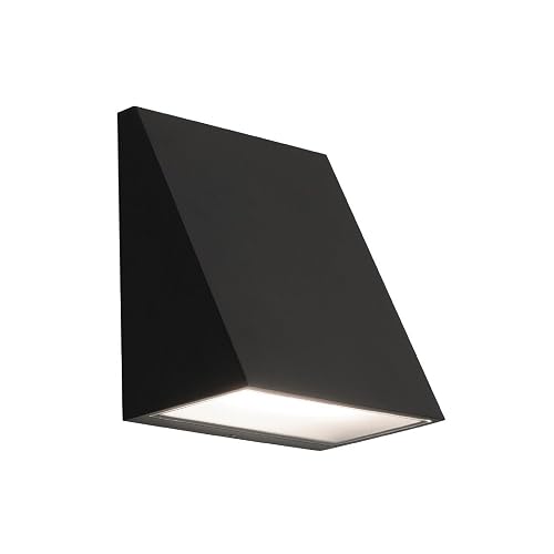 AFX WTNW0506LAJUDBK Watson 6 Inch LED Outdoor Sconce | 12W LED | 610 Lumens | 2700K to 5000K 5-in-1 CCT | 90 CRI | Dimmable 0-10V TRIAC ELV | Wet