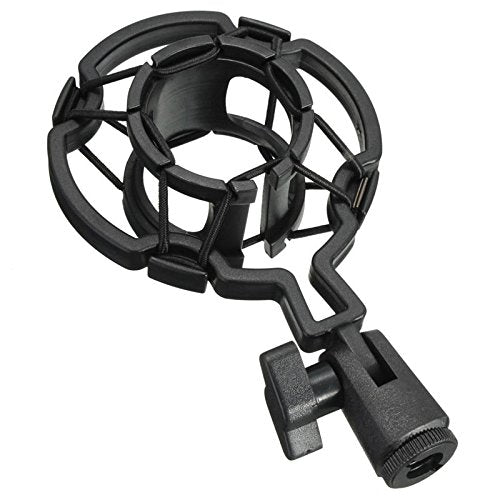 ThtRht 2 Pack Microphone Shock Mount Clip Universal Mic Shock Mounts Holder Anti-Vibration Spider Bracket for Handheld Microphone Dynamic Mic Stand